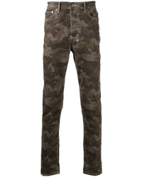 olivgrüne Camouflage enge Jeans von Ksubi