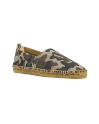 olivgrüne Camouflage Espadrilles von Castaner