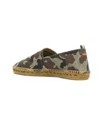 olivgrüne Camouflage Espadrilles von Castaner