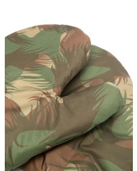 olivgrüne Camouflage Handschuhe von Moschino