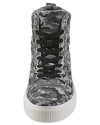 olivgrüne Camouflage hohe Sneakers von Diesel