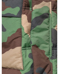olivgrüne Camouflage Jacke von Moschino