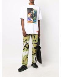 olivgrüne Camouflage Jeans von Heron Preston