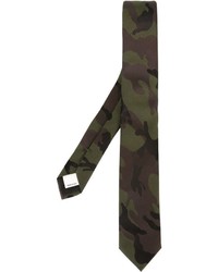 olivgrüne Camouflage Krawatte von Valentino Garavani