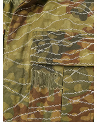 olivgrüne Camouflage Militärjacke von Palm Angels