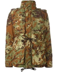olivgrüne Camouflage Militärjacke von Dsquared2