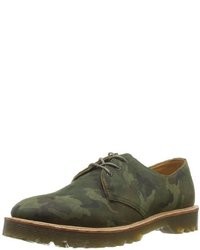 olivgrüne Camouflage Segeltuch Oxford Schuhe