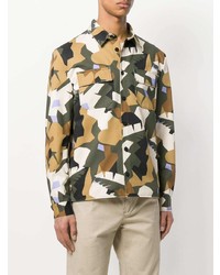 olivgrüne Camouflage Shirtjacke von MSGM