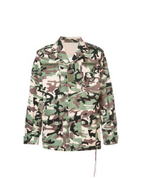 olivgrüne Camouflage Shirtjacke von Mastermind Japan