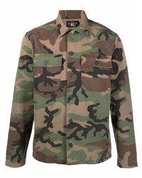 olivgrüne Camouflage Shirtjacke von Ralph Lauren RRL