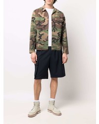 olivgrüne Camouflage Shirtjacke von Ralph Lauren RRL