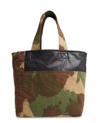 olivgrüne Camouflage Shopper Tasche aus Segeltuch