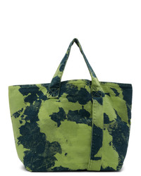 olivgrüne Camouflage Shopper Tasche aus Segeltuch von Ottolinger