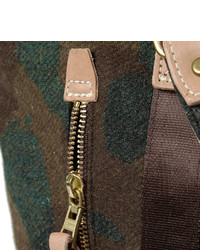 olivgrüne Camouflage Shopper Tasche aus Segeltuch von MASTERPIECE