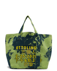 olivgrüne Camouflage Shopper Tasche aus Segeltuch von Ottolinger