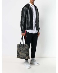 olivgrüne Camouflage Shopper Tasche von Alexander McQueen