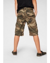 olivgrüne Camouflage Shorts von Arizona