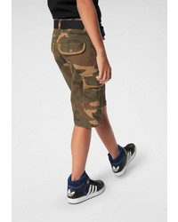 olivgrüne Camouflage Shorts von Arizona