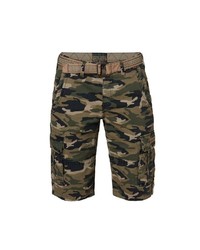 olivgrüne Camouflage Shorts von Camp David