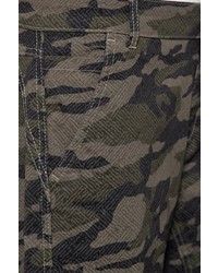 olivgrüne Camouflage Shorts von WAY OF GLORY