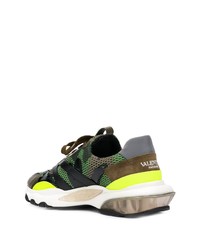 olivgrüne Camouflage Sportschuhe von Valentino Garavani