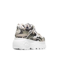 olivgrüne Camouflage Sportschuhe von Buffalo