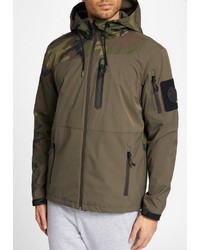 olivgrüne Camouflage Windjacke von khujo