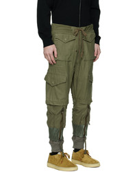 olivgrüne Cargohose von Greg Lauren