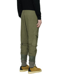 olivgrüne Cargohose von Greg Lauren