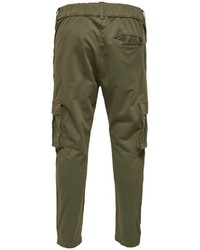 olivgrüne Cargohose von ONLY & SONS