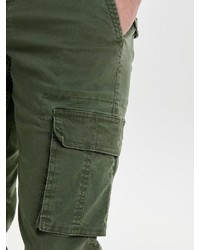 olivgrüne Cargohose von ONLY & SONS