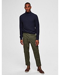 olivgrüne Cargohose von Selected Homme