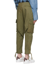 olivgrüne Cargohose von Greg Lauren