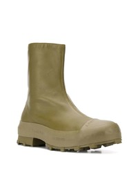 olivgrüne Chelsea Boots aus Leder von CamperLab