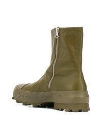 olivgrüne Chelsea Boots aus Leder von CamperLab