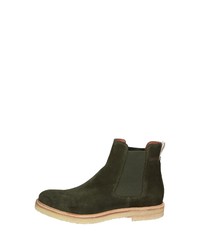 olivgrüne Chelsea Boots aus Samt von Sioux