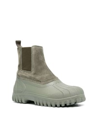 olivgrüne Chelsea Boots aus Wildleder von Diemme