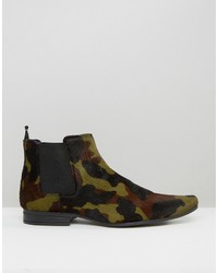 olivgrüne Chelsea Boots von Asos