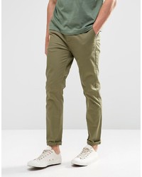 olivgrüne Chinohose von Asos