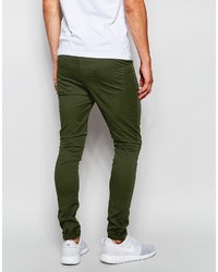 olivgrüne Chinohose von Asos