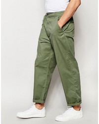 olivgrüne Chinohose von Asos