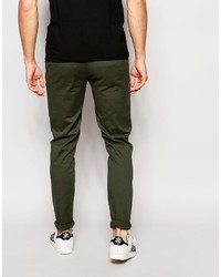 olivgrüne Chinohose von Asos