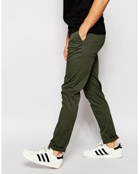 olivgrüne Chinohose von Asos