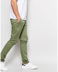 olivgrüne Chinohose von Asos