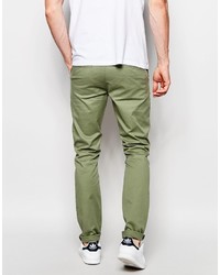 olivgrüne Chinohose von Asos