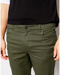 olivgrüne Chinohose von Asos