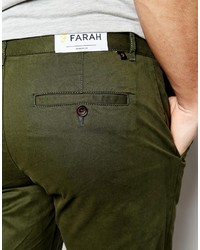 olivgrüne Chinohose von Farah