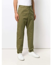 olivgrüne Chinohose von A.P.C.