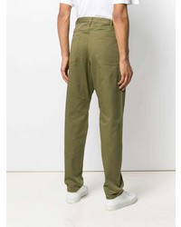 olivgrüne Chinohose von A.P.C.