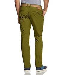 olivgrüne Chinohose von Exxtasy